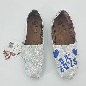 BOBS From SKECHERS Da Boys blue & silver f…